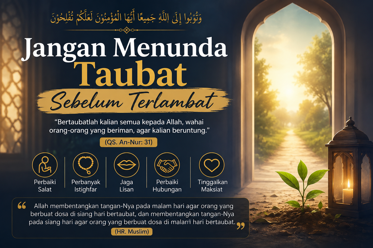 Khutbah Jumat: Jangan Menunda Taubat