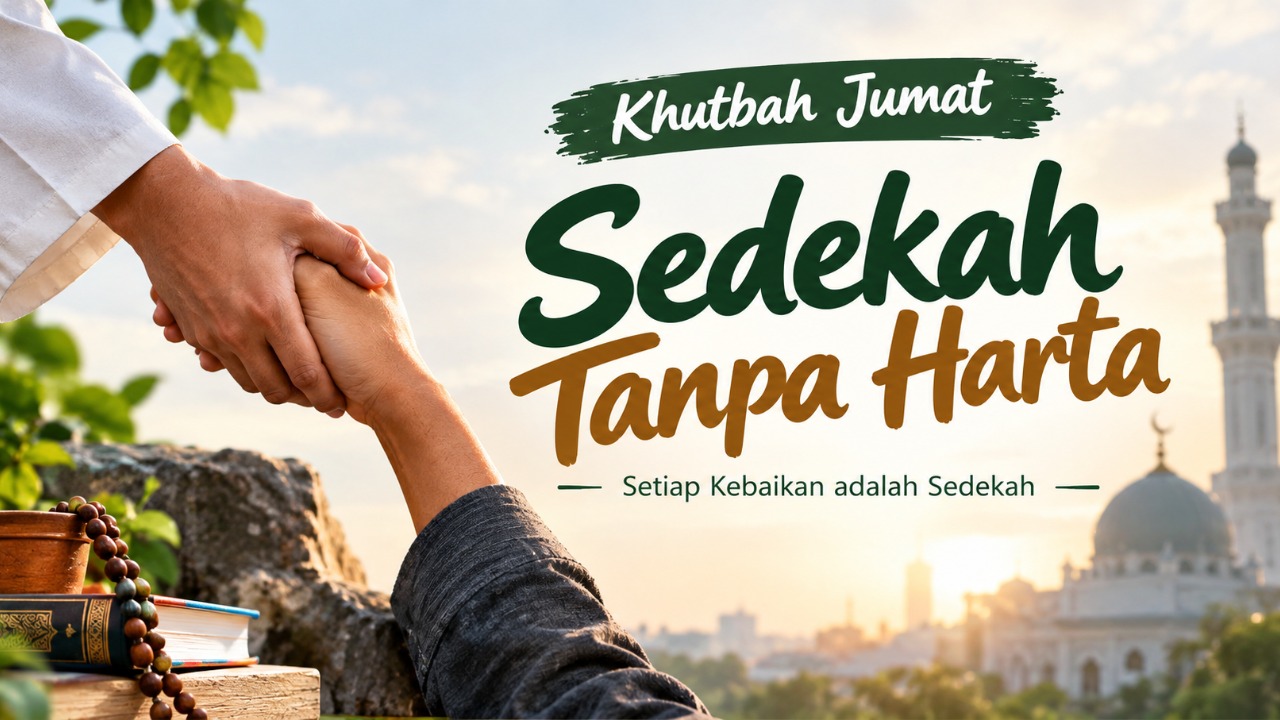 Khutbah Jumat: Sedekah Tanpa Harta